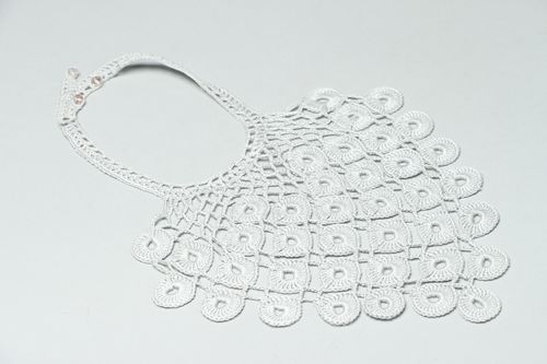 Collana fatta a mano di fili e perle girocollo originale accessorio originale - MADEheart.com