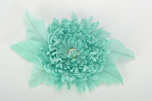 Broche en tissu en forme de fleur Aster - MADEheart.com