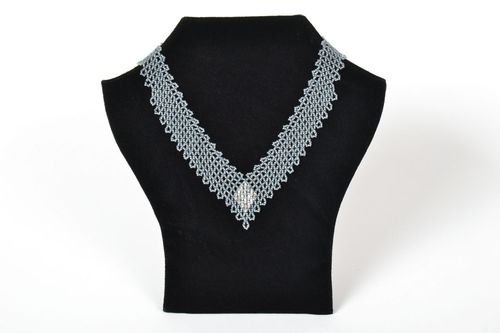 Beaded necklace Triangle - MADEheart.com