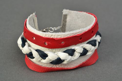 Pulsera de cuero natural - MADEheart.com