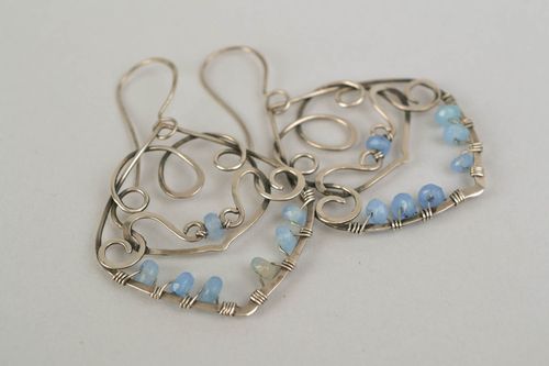 Beautiful lacy metal earrings - MADEheart.com