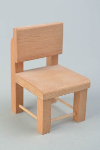 Chaise pour poupée en bois faite main pratique décoration jouet originale - MADEheart.com