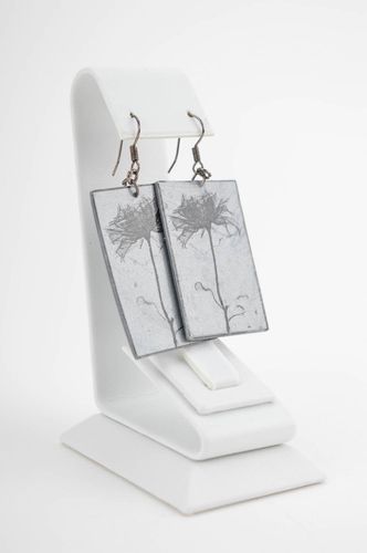 Beautiful handmade plastic earrings dangle earrings cute earrings gifts for her - MADEheart.com