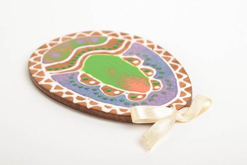 Ornamental plywood fridge magnet handmade designer decoration for Easter - MADEheart.com