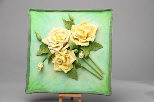 Painel de cerâmica plástica Rosas - MADEheart.com