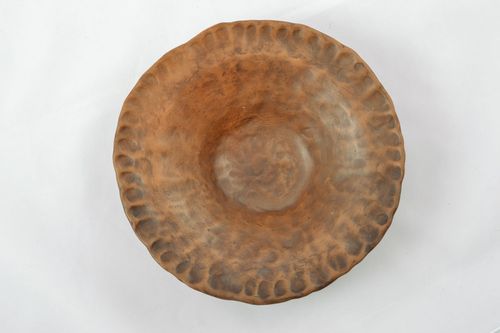 Deep ceramic plate - MADEheart.com