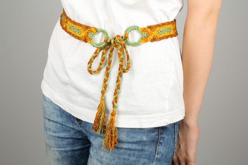 Handmade woven belt - MADEheart.com