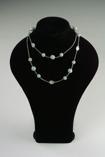 Textile felt necklace Spring - MADEheart.com