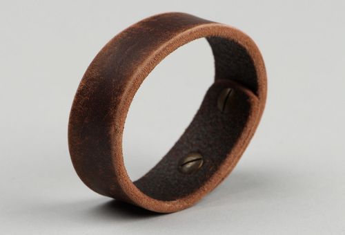 Bracelet en cuir large fait main - MADEheart.com