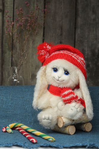 Handgemachtes weiches Kuscheltier Kinder Spielzeug Dekoartikel Wohnung Hase - MADEheart.com