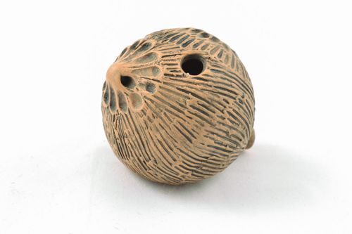 Handmade clay penny whistle - MADEheart.com