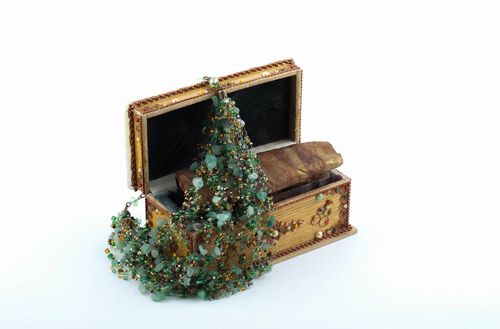 Collar hecho a mano estiloso bisutería de moda original accesorio para mujer - MADEheart.com