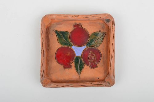 Cenicero artesanal modelado de arcilla elemento decorativo regalo original - MADEheart.com