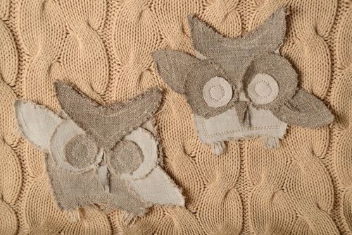 Handmade home decor 2 stylish soft fridge magnets unusual presents ideas - MADEheart.com