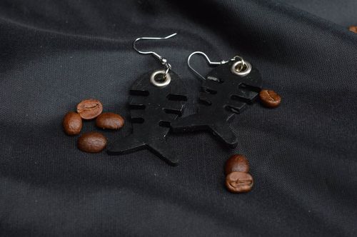 Pendientes hechos a mano bisutería de arcilla polimérica regalo original - MADEheart.com