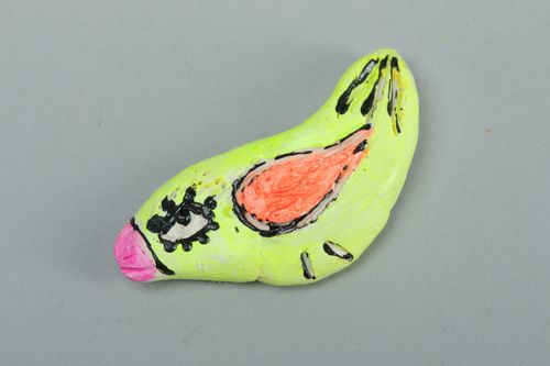 Handmade plastic fridge magnet Bird - MADEheart.com