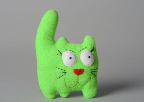 Textile toy Sly Cat - MADEheart.com