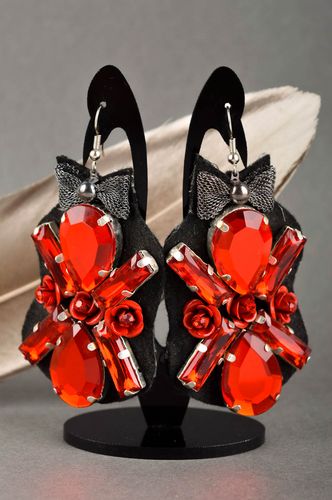 Crystal earrings elegant earrings handmade jewelry evening earrings for women - MADEheart.com