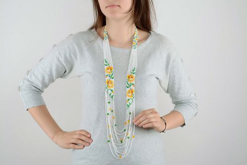 Collar artesanal de abalorios - MADEheart.com