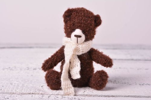 Unusual lovely toy textile handmade bear designer beautiful accessories - MADEheart.com