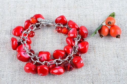 Designer unique crystal beads bracelet designer bijouterie present for woman - MADEheart.com