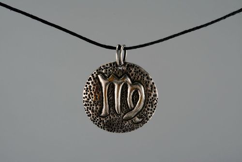 Brass pendant Virgo - MADEheart.com