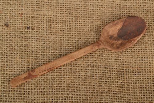 Colher artesanal de cerâmica pintada à mão - MADEheart.com