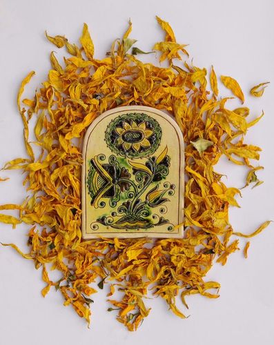 Panel de pared cerámico “Girasol” - MADEheart.com