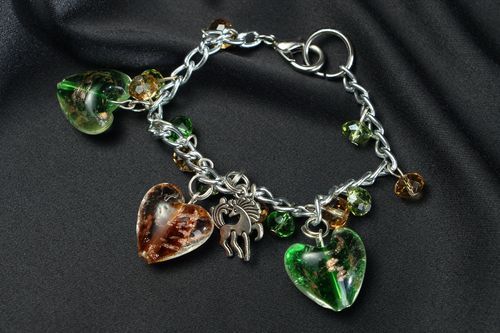 Bracelet with Czech Beads - MADEheart.com