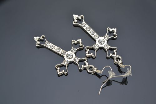 Cross-earrings - MADEheart.com