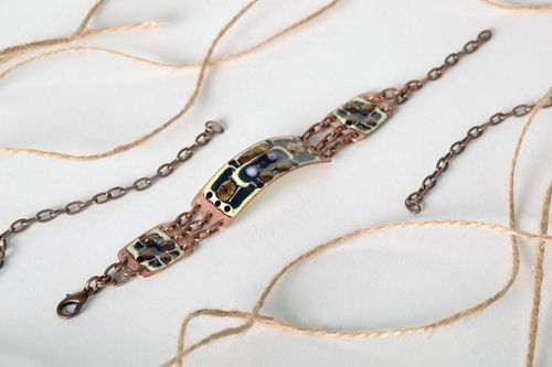 Vintage copper bracelet Cleopatra - MADEheart.com