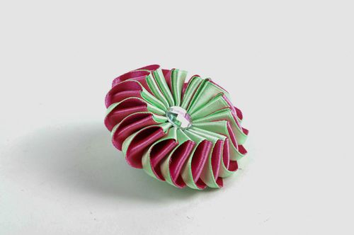 Stylish handmade flower scrunchie childrens hair tie designer hair accessories - MADEheart.com