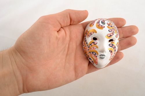 Calamita da frigorifero fatta a mano maschera carnevalesca magnete da frigo  - MADEheart.com