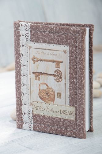 Unusual handmade scrapbooking notebook homemade stationery designs gift ideas - MADEheart.com