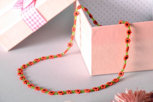 Glasperlen Collier - MADEheart.com