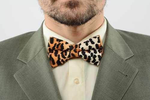 Bow tie with leopard print - MADEheart.com
