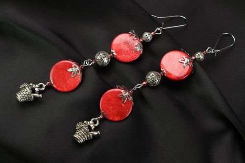 Brincos feitos à mão compridos  - MADEheart.com