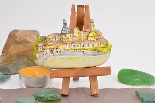 Kühlschrank Magnet handmade Gips Deko Tür Magnet Deko Accessoire Stadtlandschaft - MADEheart.com