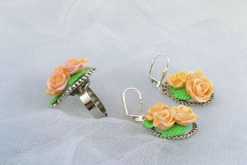 Anel e brincos artesanais - MADEheart.com