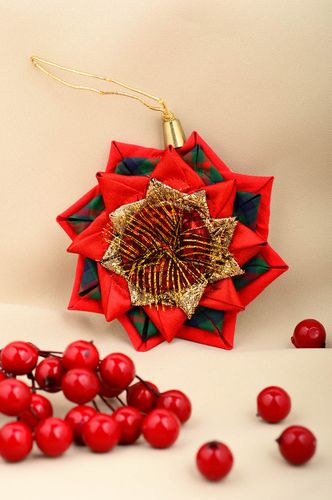 Handmade designer soft toy unusual holiday hanging designer home decoration - MADEheart.com