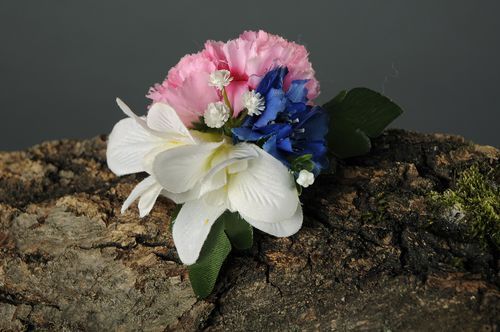 Brosche-Haarklemme Flockenblumen - MADEheart.com