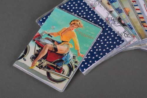 Damen Accessoire handmade Reisepass Cover Pass Schützhülle Geschenk für Frauen  - MADEheart.com