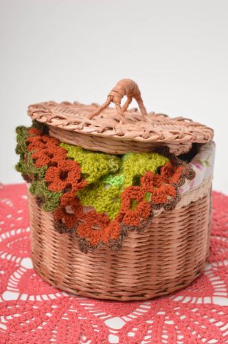 Homemade home decor storage basket paper basket handmade decorations cool gifts - MADEheart.com