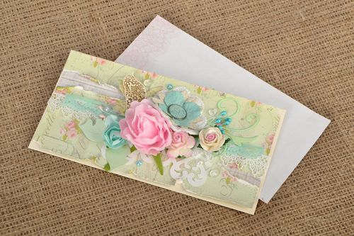 Greeting card with flowers - MADEheart.com