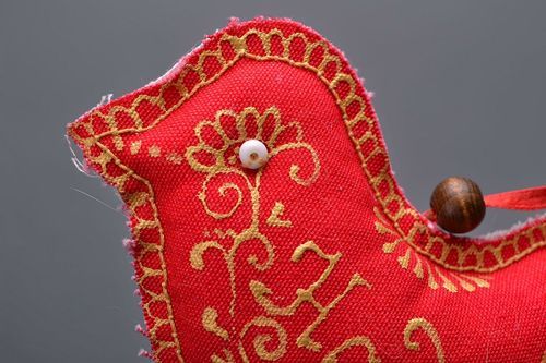 Pingente para interior de tecido Passarinho do destino - MADEheart.com
