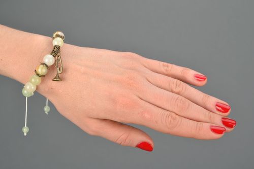 Armband aus Onyx und Hämatit - MADEheart.com