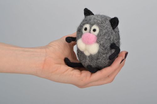 Soft toy Grey Toy - MADEheart.com