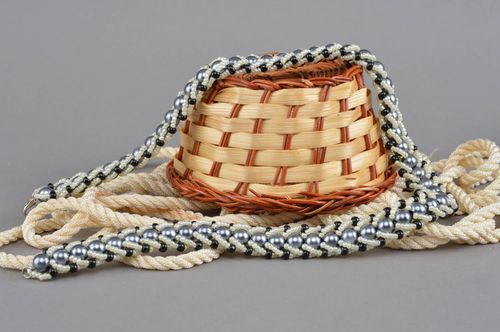 Collar de abalorios hecho a mano accesorio para mujer bisutería de moda - MADEheart.com