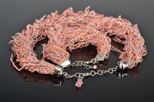 Homemade beaded jewelry set - MADEheart.com