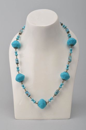 Handmade beautiful jewelry stylish unusual accessory elegant necklace - MADEheart.com